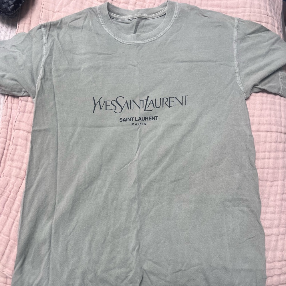 Yves Saint Laurent Men's Green T-Shirt
